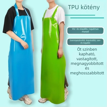TPU vízálló és olajálló ujjatlan kötény konyhához és tengeri boltban