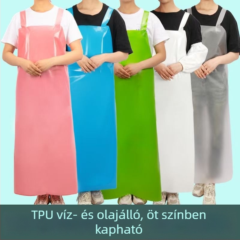 TPU vízálló és olajálló ujjatlan kötény konyhához és tengeri boltban