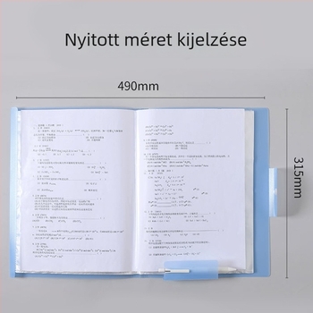 A3-as vizsgalapok és tanulmányi dokumentumok tárolója, általános és középiskolákhoz