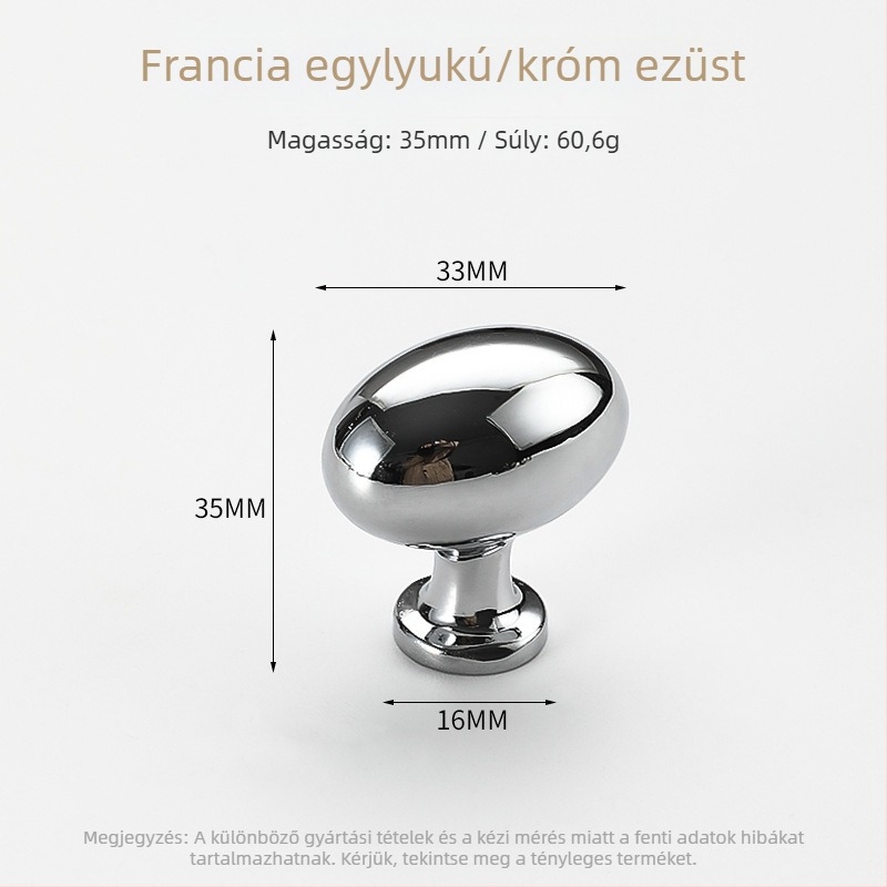 Arany tojás alakú szekrényfogantyú, francia stílus, modern minimalista tervezés, fiókokhoz, cipősszekrényhez és ruhásszekrényhez