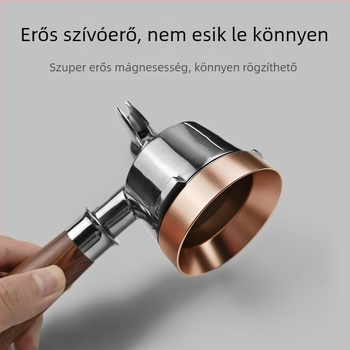 Mágneses dózisterelő gyűrű fogantyúval, 51/53/58 mm – kávéőrlemény elosztó