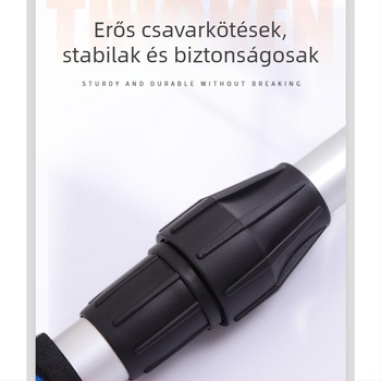 Autómosó mop vastag sörtéjű kefével autókhoz és nagy teherautókhoz, hosszú teleszkópos nyél