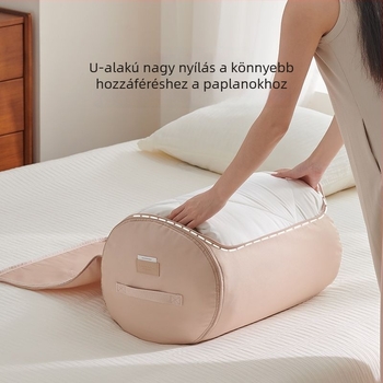 Hengeres tároló táska ruhák és paplanok tárolására – költözéshez ideális szervező, hengeres csomagoló táska