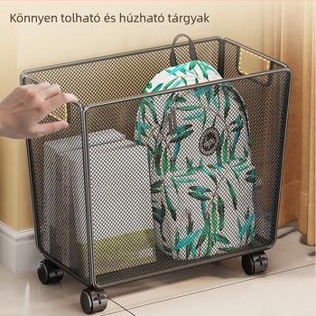 Íróasztal alatti görgős tároló – mobil könyv- és kiegészítő szervező