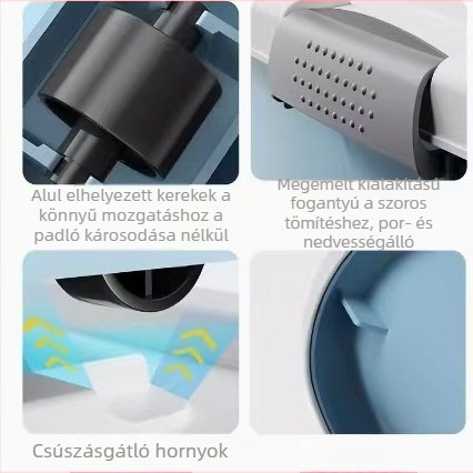 Görgős, extra nagy tároló doboz háztartási használatra, 40–50 L, PP műanyag, többfunkciós ruhák és paplanok tárolására