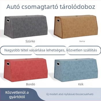 Bőr autócsomagtartó rendező, hajtogatható és vízálló tároló