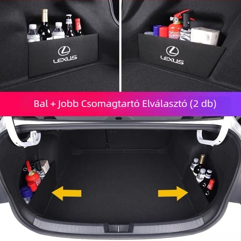 Lexus ES200 csomagtartó rendező 260/300 felosztóval – testreszabható belső tároló doboz