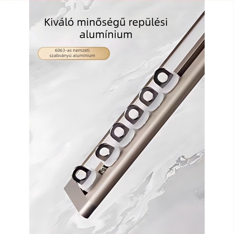 0,5 m rendkívül vékony öntapadós függönycsatorna belső nyílású ablakokhoz, erkélyekhez és U-alakú hajlítással