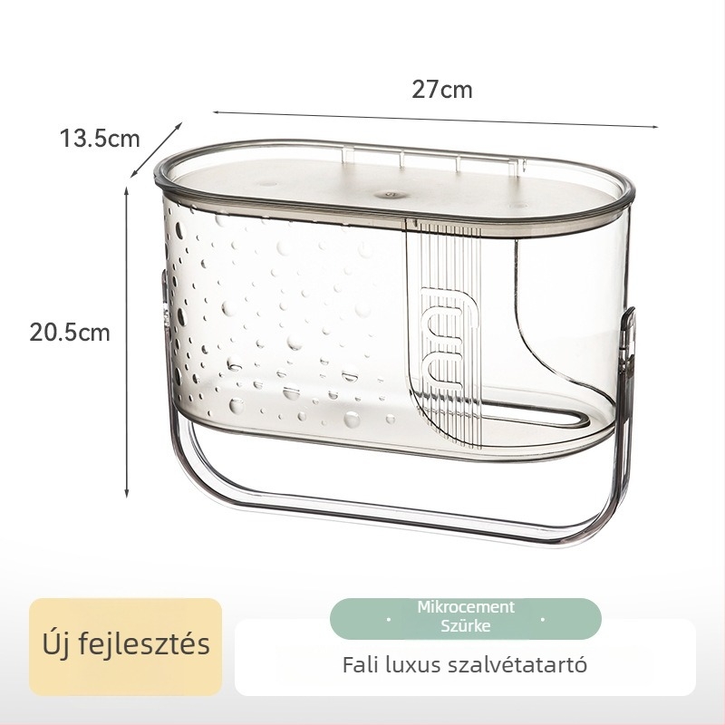 Felsőkategóriás falra szerelhető toalettpapírtartó és arc­törölközőtartó, modern minimalist dizájn