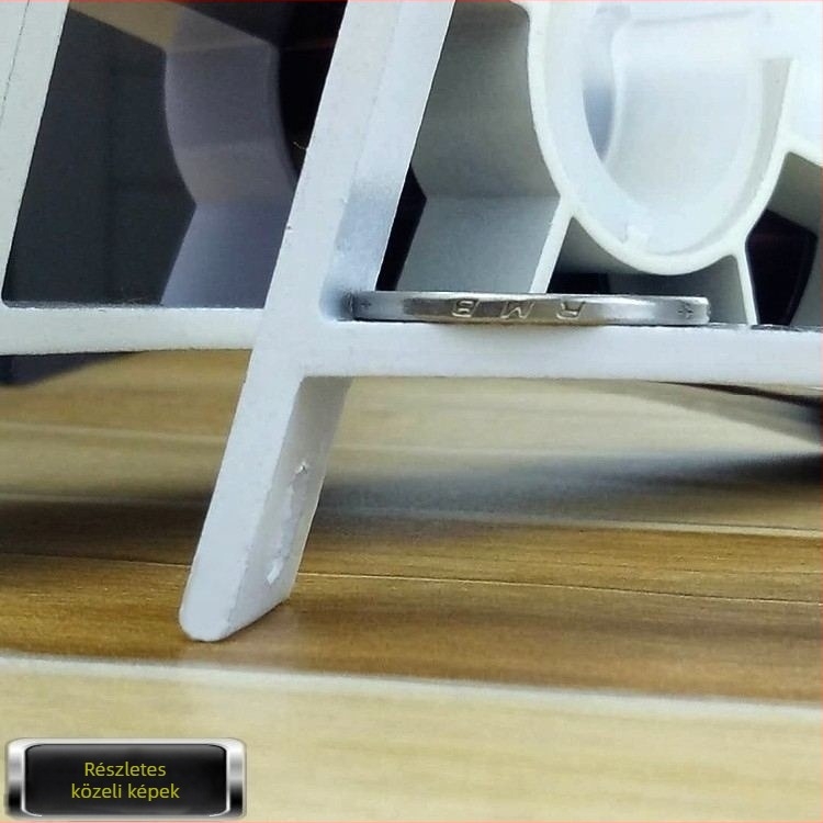 Fali függönyrúdhoz tartó, római stílus, alumíniumötvözet, fehér és piros, extra vastag, dupla nyílás