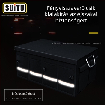 Összecsukható autótároló doboz fogantyúval – univerzális autó szervező