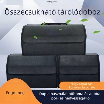 Autócsomagtartó rendező, összecsukható tároló doboz, többfunkciós