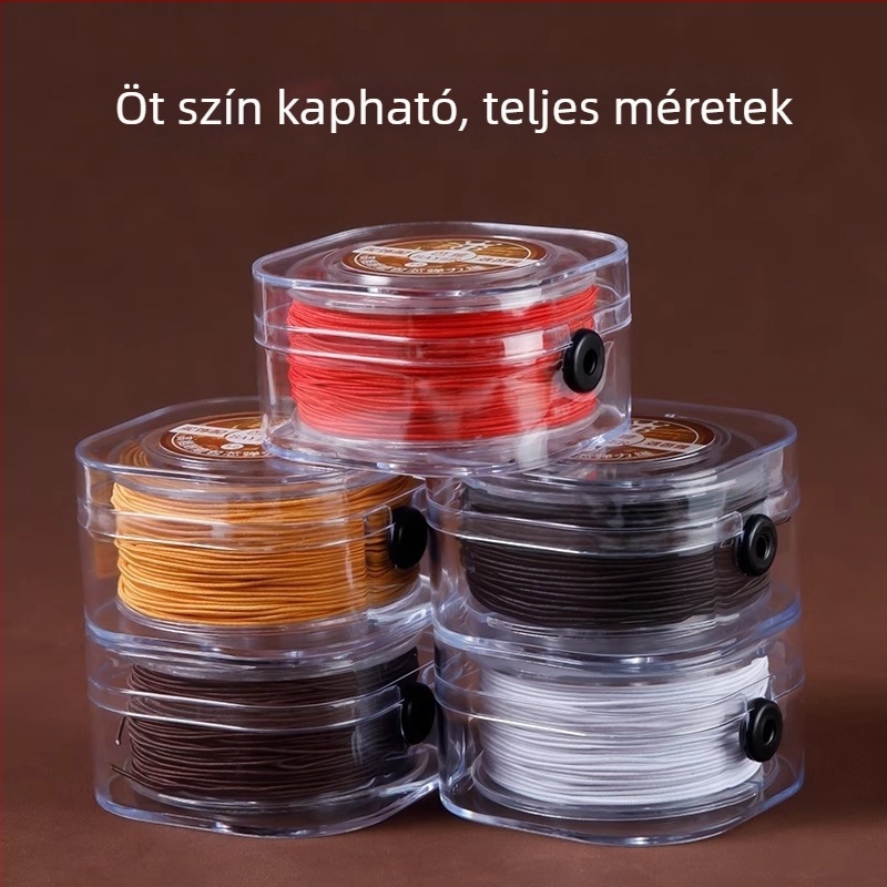 Core-wrap elastic gyöngyfűző zsinór buddhista gyöngyök fűzéséhez, ékszerek és karkötők készítéséhez