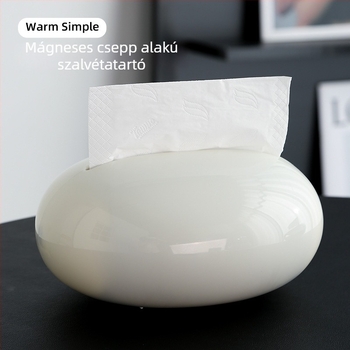 Vízcsepp alakú mágneses zsebkendő tartó a nappaliba, elegáns, modern dekoráció
