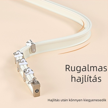 Alumíniumötvözet függöny sín, U‑alakú csúszó vezető, kampó-stílus, L‑alakú sarokablak/balkon vezető, modern minimalista stílus
