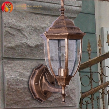 Ívelt hatszögletű vízálló kültéri LED falikar, európai stílusú, hotel teraszra, udvarra és folyosóra, 9 hüvelyk