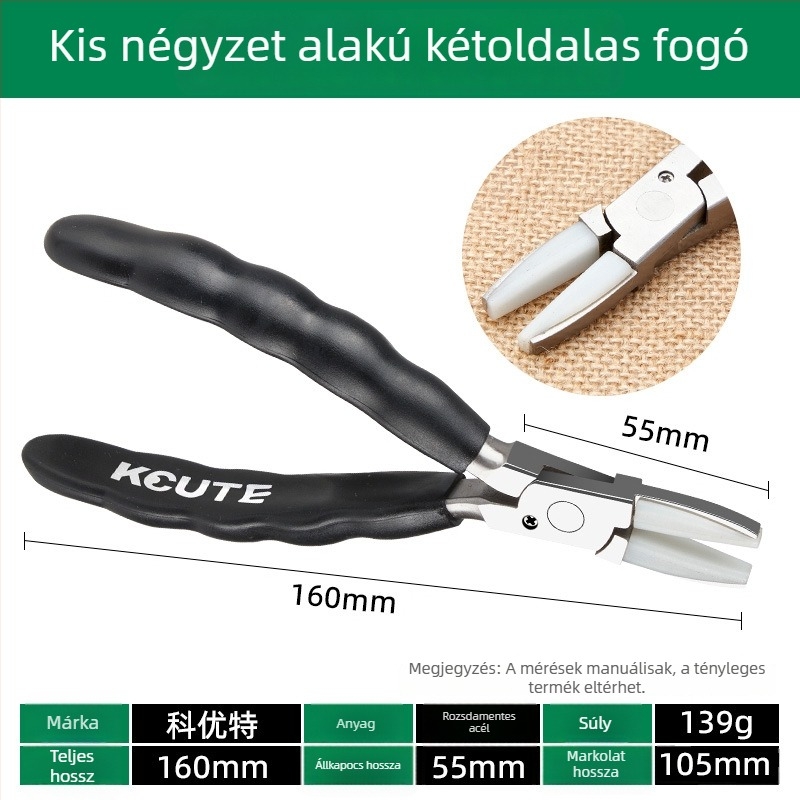 Ékszerfogó nylonos sík szájakkal, hegyes vég, csúszásmentes, többfunkciós DIY rögzítő eszköz