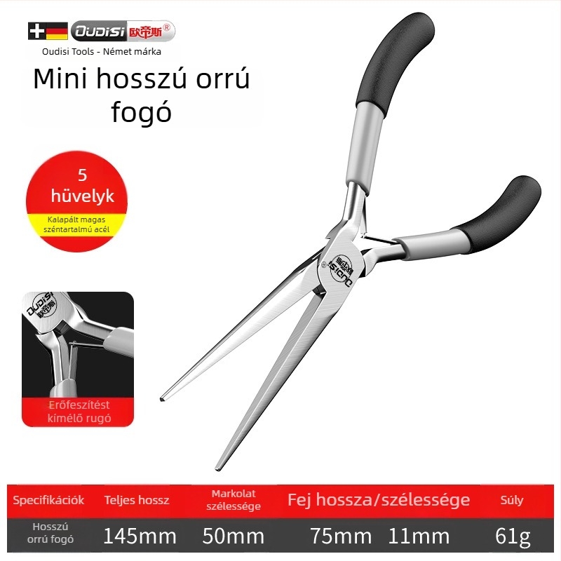 Arrizo Mini fogók – hegyes végű, többfunkciós elektromos fogó, diagonális vágó és DIY ékszer fogó