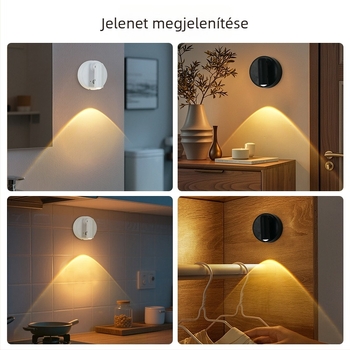 Újratölthető mágneses LED-fali lámpa USB-vel, érintésérzékelő a folyosóra