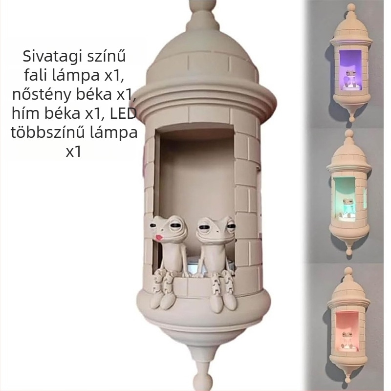 Garita falikar Coqui béka, 3D nyomtatott lámpa, raktáron