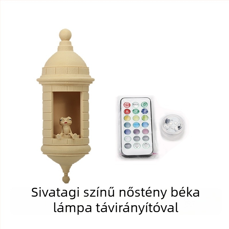 Garita falikar Coqui béka, 3D nyomtatott lámpa, raktáron