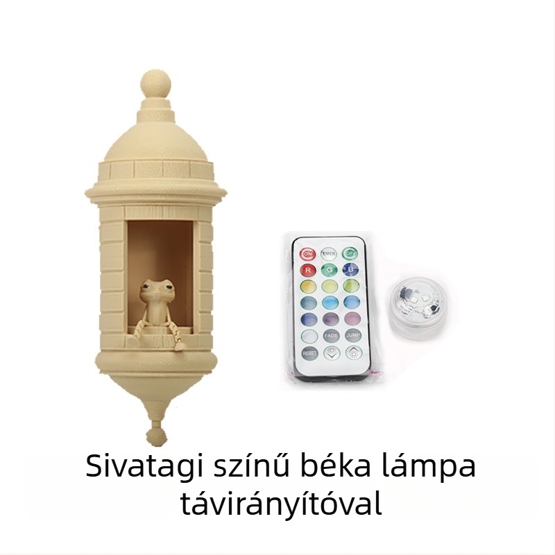 Garita falikar Coqui béka, 3D nyomtatott lámpa, raktáron