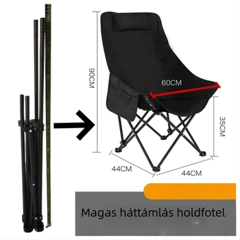 Cserekeret összecsukható hold alakú székre – teljes készlet alkatrészekkel (párna nem tartozik hozzá)