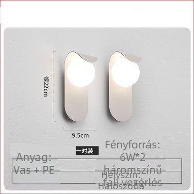 Modern nordic minimalist stílusú fali lámpa – hálószoba éjjeli lámpa, dekoratív falikar a nappaliba, folyosóra és dolgozószobába.