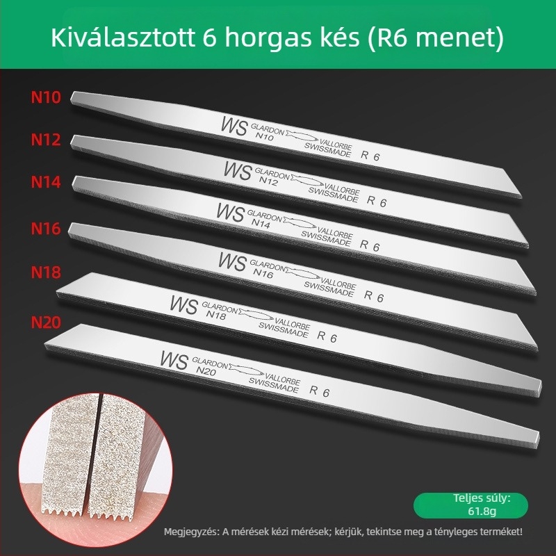 Kézzel készített ékszerész eszköz arany- és ezüstékszerekhez: huzalhúzó kés, fogantyúval a huzalmunkához és gravírozáshoz