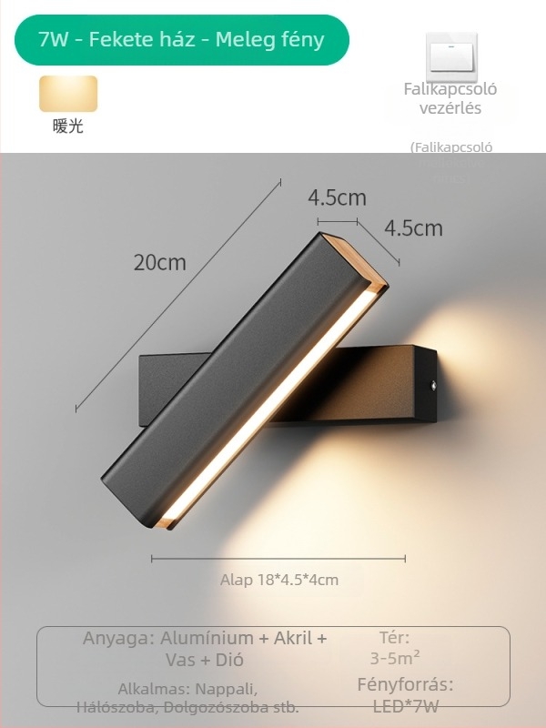 Nordic LED falikar hálószobába és nappaliba, modern, minimalist stílus