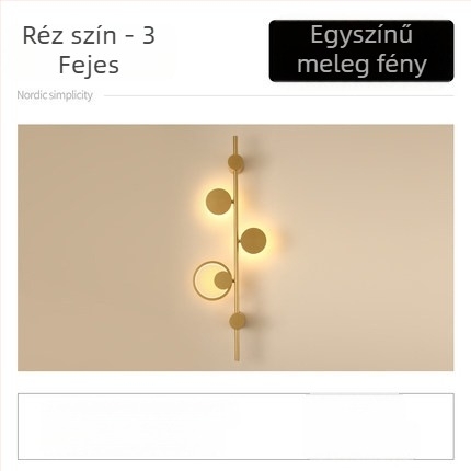 Skandináv minimalist falikarTV-hátérrel, éjjeli lámpa hálószobába és dekoratív világítás a nappaliba