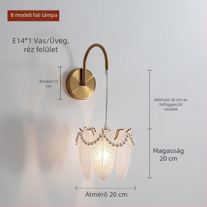 Francia stílusú falikar, luxus, minimalist LED világítás a fő hálószobába, nappaliba és dolgozószobába, nordikus kreatív dizájn