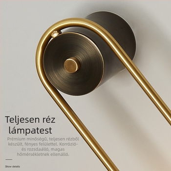 Teljesen rézből készült falikar, modern minimalist stílusban, nappalihoz, folyosóhoz és hálószobához – nordikus stílus.