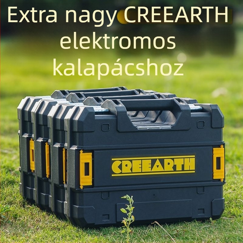 Extra vastag stackelhető szerszámos doboz – tárolás elektromos csavarhúzóhoz, szögcsiszolóhoz és lítium‑akkumulátoros szerszámokhoz