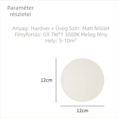 Gömb alakú üveg falikar, minimalist designer-stílus, nappali, fürdőszoba és hálószoba számára
