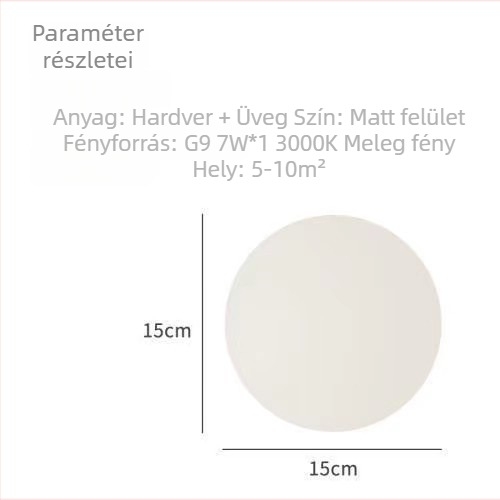 Gömb alakú üveg falikar, minimalist designer-stílus, nappali, fürdőszoba és hálószoba számára