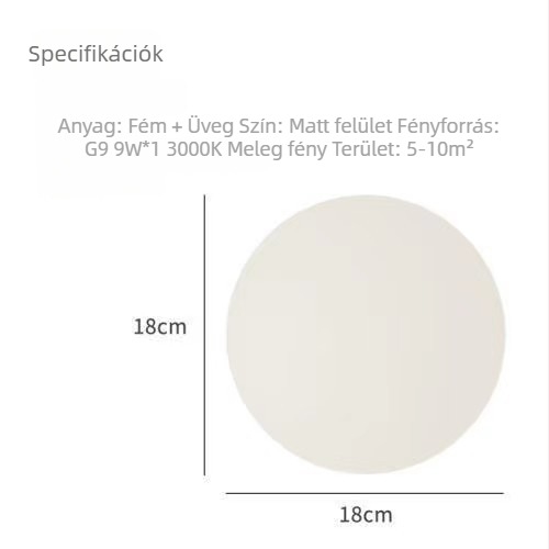 Gömb alakú üveg falikar, minimalist designer-stílus, nappali, fürdőszoba és hálószoba számára