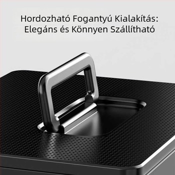 Kétrekeszes, hordozható műanyag szerszámtartó doboz ipari minőségben, otthoni és autós használatra, elektromos karbantartáshoz