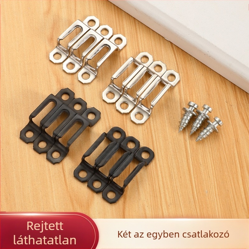 Rejtett két-az-egyben csatlakozó bútorokhoz, A típus, egyszerűen szerelhető akasztó