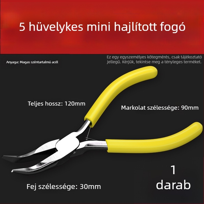 5 hüvelykes kézműves DIY mini fogó – többfunkciós drótfogó hegyes szájszéppel, gyöngyékszerekhez, kompakt otthoni használatra