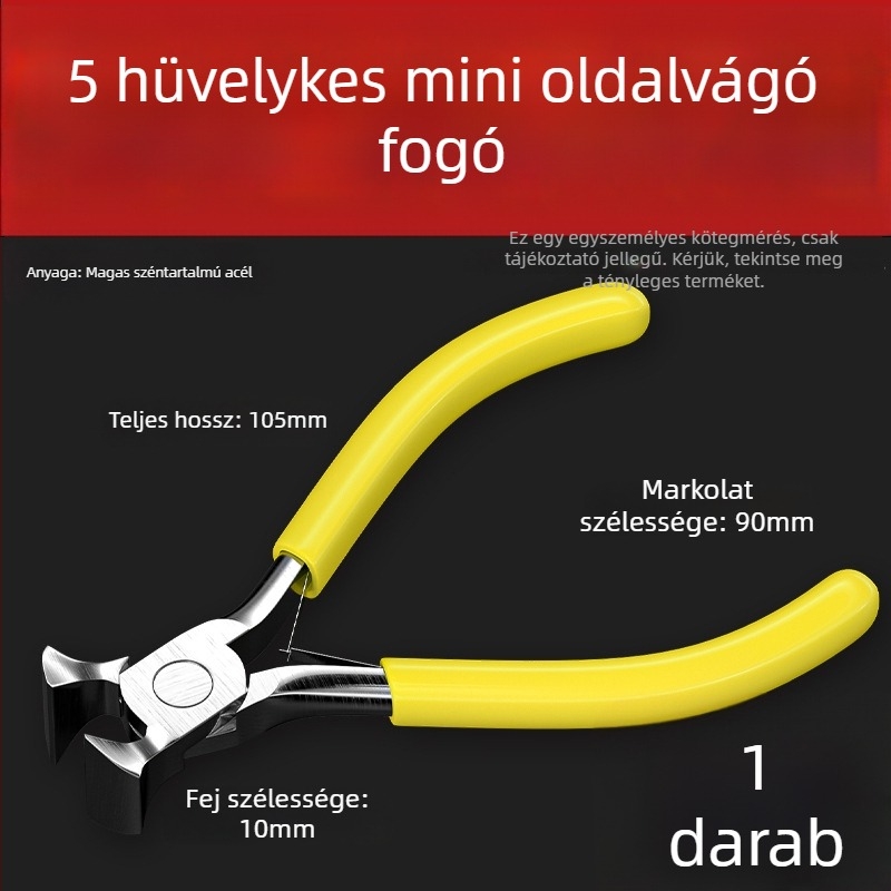 5 hüvelykes kézműves DIY mini fogó – többfunkciós drótfogó hegyes szájszéppel, gyöngyékszerekhez, kompakt otthoni használatra