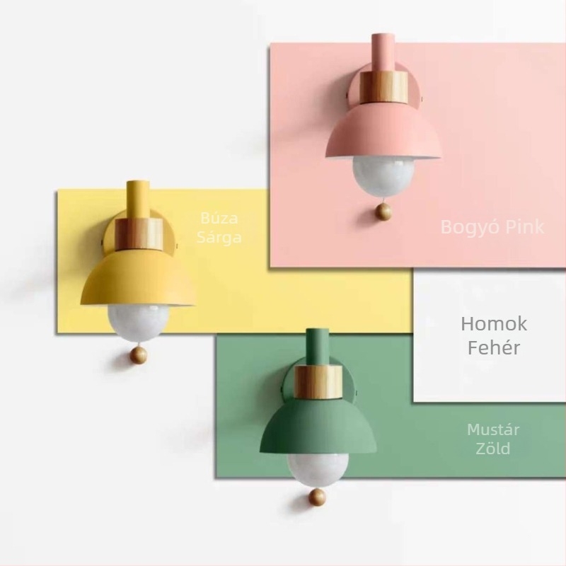 Nordic minimalist falikar nappalira, előszobába és hálószobába - Macaron színű