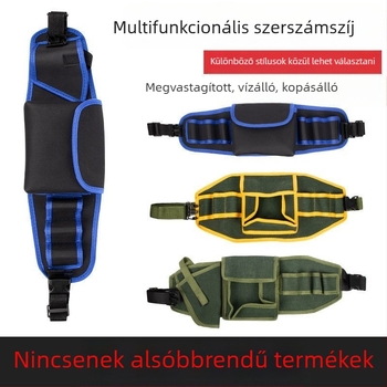 Villanyszerelő eszköztartó övzsák – erős, tartós, hordozható, többfunkciós szerszámtároló