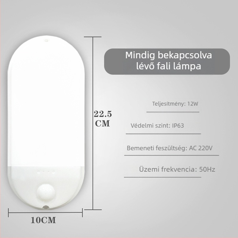 Infravörös mozgásérzékelős LED falikar, okos világítás folyosókhoz és lépcsőkhez