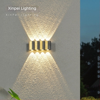 LED kültéri vízálló falikar, wall washer hatású világítás külső falakhoz, modern, kreatív kert- és erkélylámpa