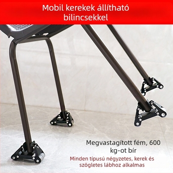 Rögzített és mozgatható görgős alap nehéz bútorok mozgatásához: ágyak, székek, lábtámaszok és mahjong asztalok