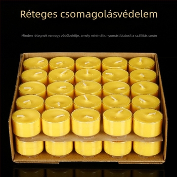 Füstmentes vajlámpa készlet, 50 darab, 8 órás égési idő, otthoni és templomi használatra, gumízházú lámpa, aromaterápiás gyertya