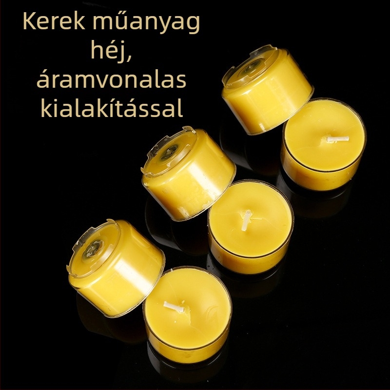 Füstmentes vajlámpa készlet, 50 darab, 8 órás égési idő, otthoni és templomi használatra, gumízházú lámpa, aromaterápiás gyertya