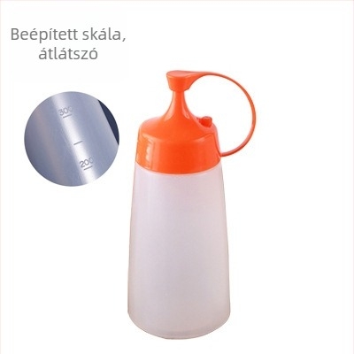 Sűrített nyomóflaska szószokhoz, élelmiszer-minőségű ketchup és ízesítő flakon puha műanyagból, öntet és lekvár számára, kereskedelmi használat