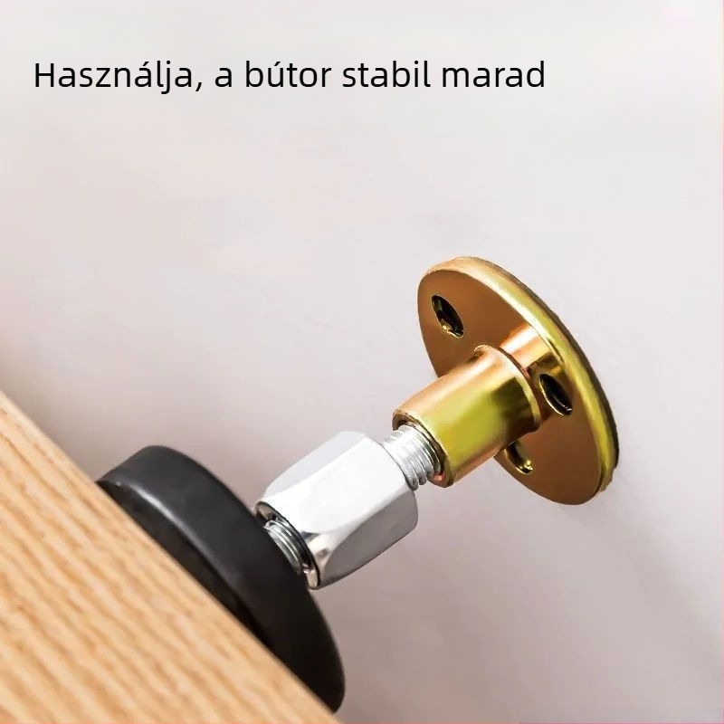 Ágyfej stabilizáló, védelem az ingadozás és a nyikorgás ellen, falra felszerelhető, állítható párnás támasz